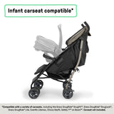 Ingenuity 3Dlite Jewel Convenience Stroller  Lightweight Folding Stroller with Car Seat Compatibility & Extra-Large Canopy - Khaki