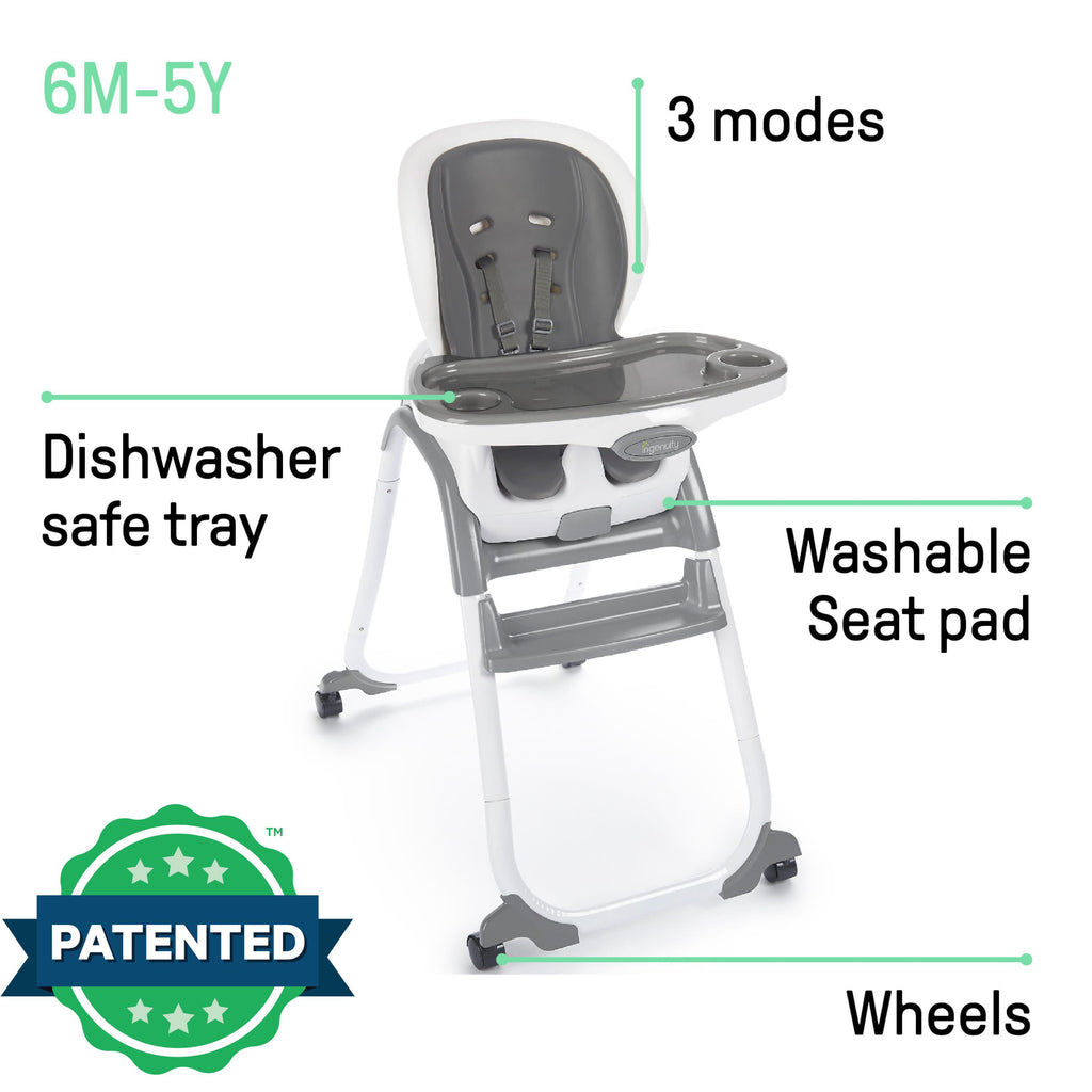 SmartClean Trio Elite 3-in-1 High Chair Slate – Kids2, LLC