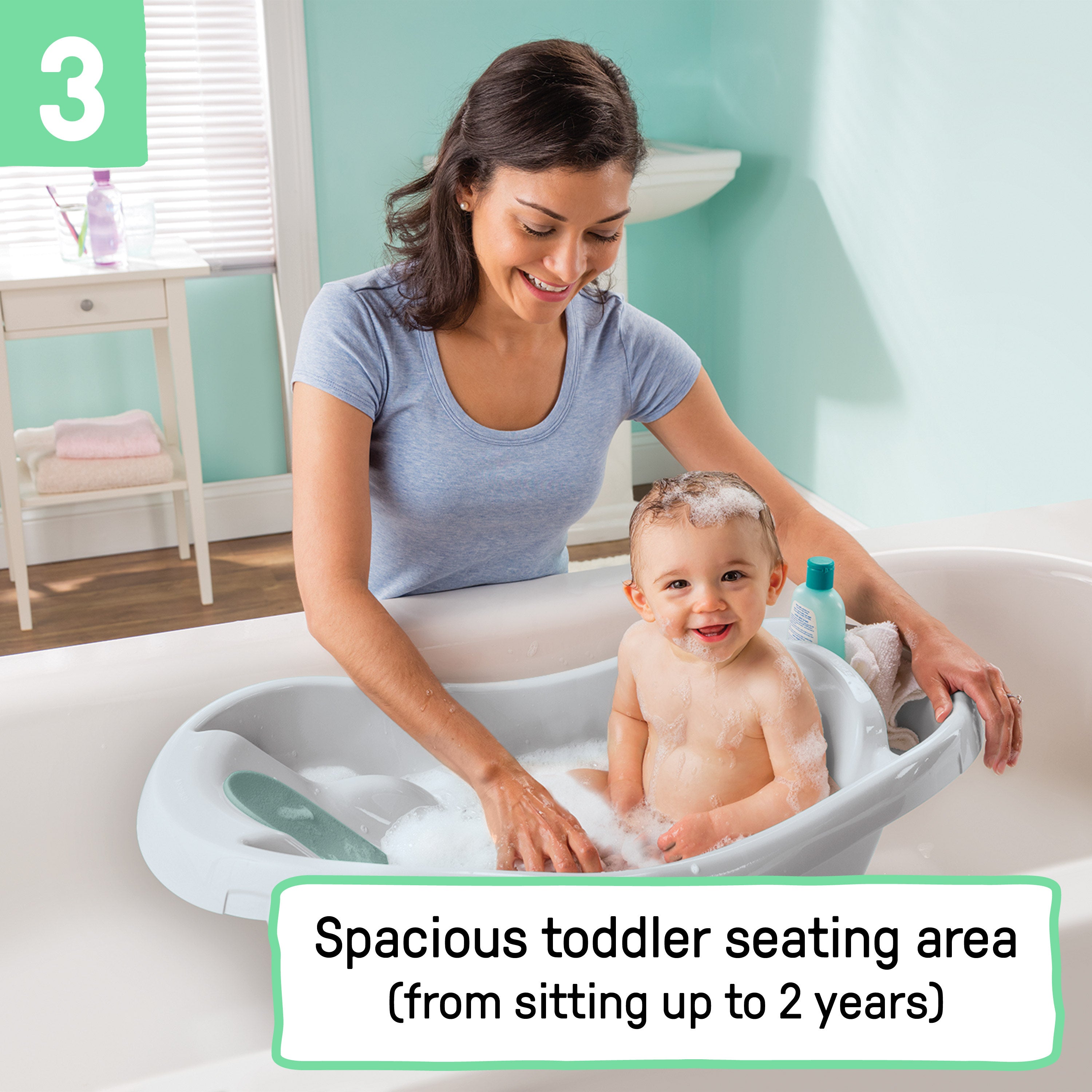 summer infant comfy bath sponge Summer by Ingenuity Comfy Clean Deluxe Newborn to Toddler Bather – Kids2, LLC