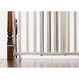 Wood Banister & Stair Pet and Baby Gate, Openings 33- 46 Wide