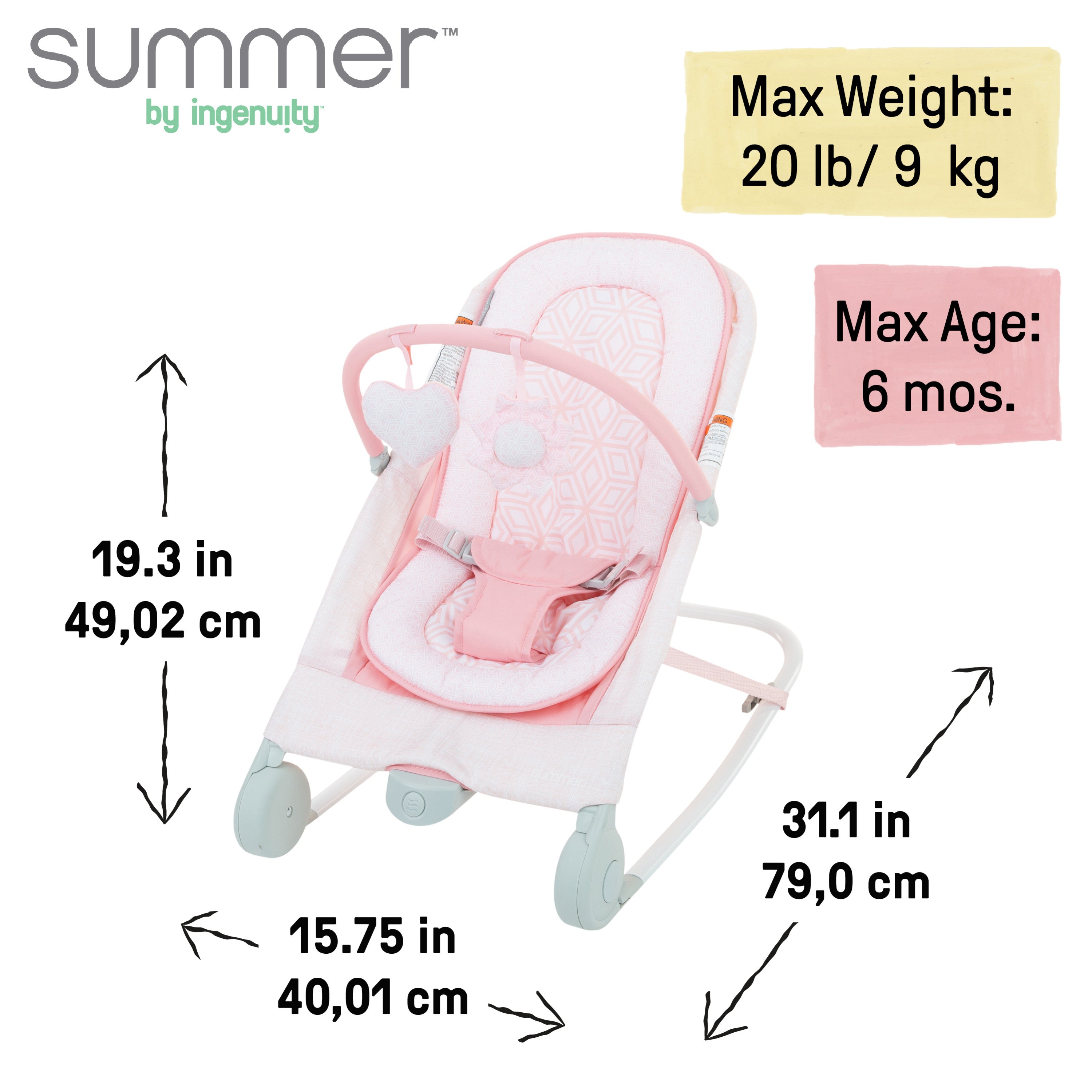 summer infant 2-in-1 bouncer & rocker duo 2-in-1 Bouncer & Rocker Duo