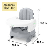 Ingenuity Deluxe Comfort Folding Baby Booster - Grey