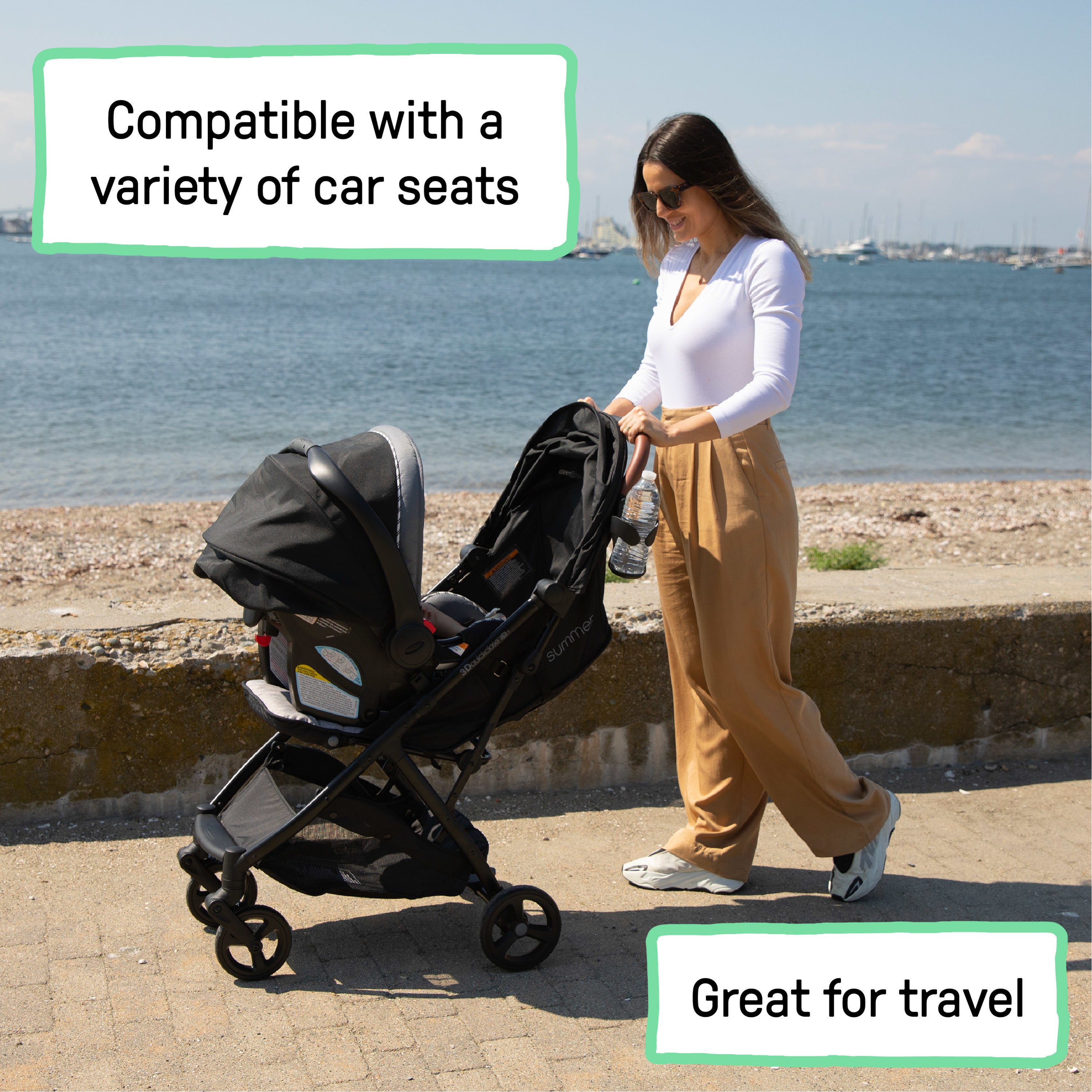 collapsible stroller to car seat Ingenuity 3Dquickclose CS+ Compact Fold Stroller – Kids2, LLC