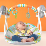 Bright Starts Rainforest Vibes 6-Speed Portable Automatic Baby Swing with Toy Bar - Rainforest Vibes