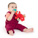 Sesame Street Cozy Coo Soothing BPA-Free Pacifier with Plush Toy, Elmo