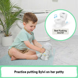 Ingenuity Sylvi Potty Training Kit  Plush Bunny with Mini Potty, Storybook, Sticker Chart & Parent Guide
