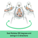 Ingenuity InLighten Soothing Swing & Rocker - Remy