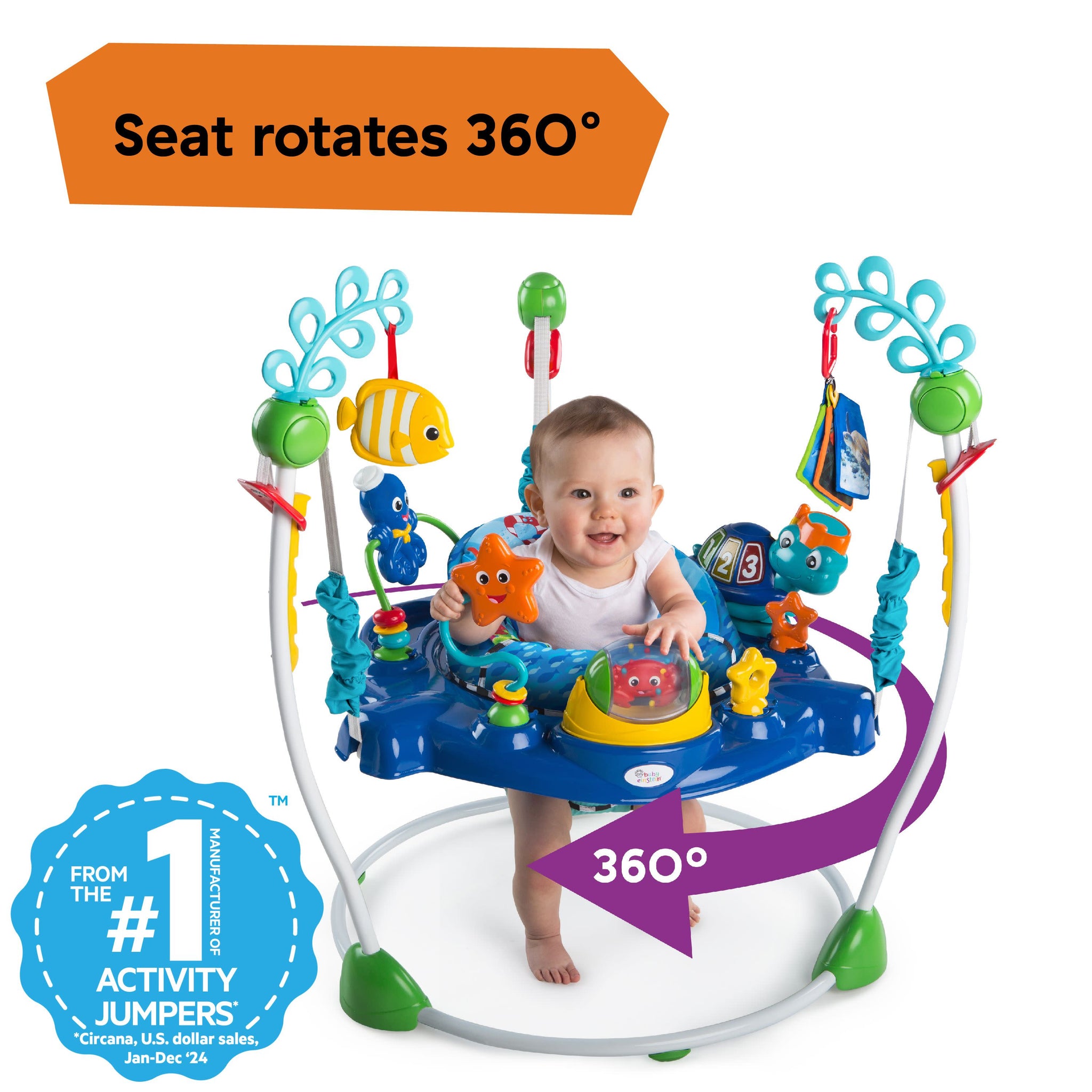 スポーツトイ・アクショントイ baby einstein Neptune's Ocean Neptunes Ocean Discovery Jumper – Kids2, LLC