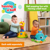 Bright Starts Silly Spout Whale Popper Toy for 6 Months and Up
