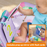 Bright Starts Treetop Bloom Baby Activity Gym & Tummy Time Mat with Toy Bar and 4 Toys