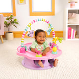 Bright Starts SuperSeat 3-in-1 Seat with Snacking Tray, Pink Paradise, 6 Months+