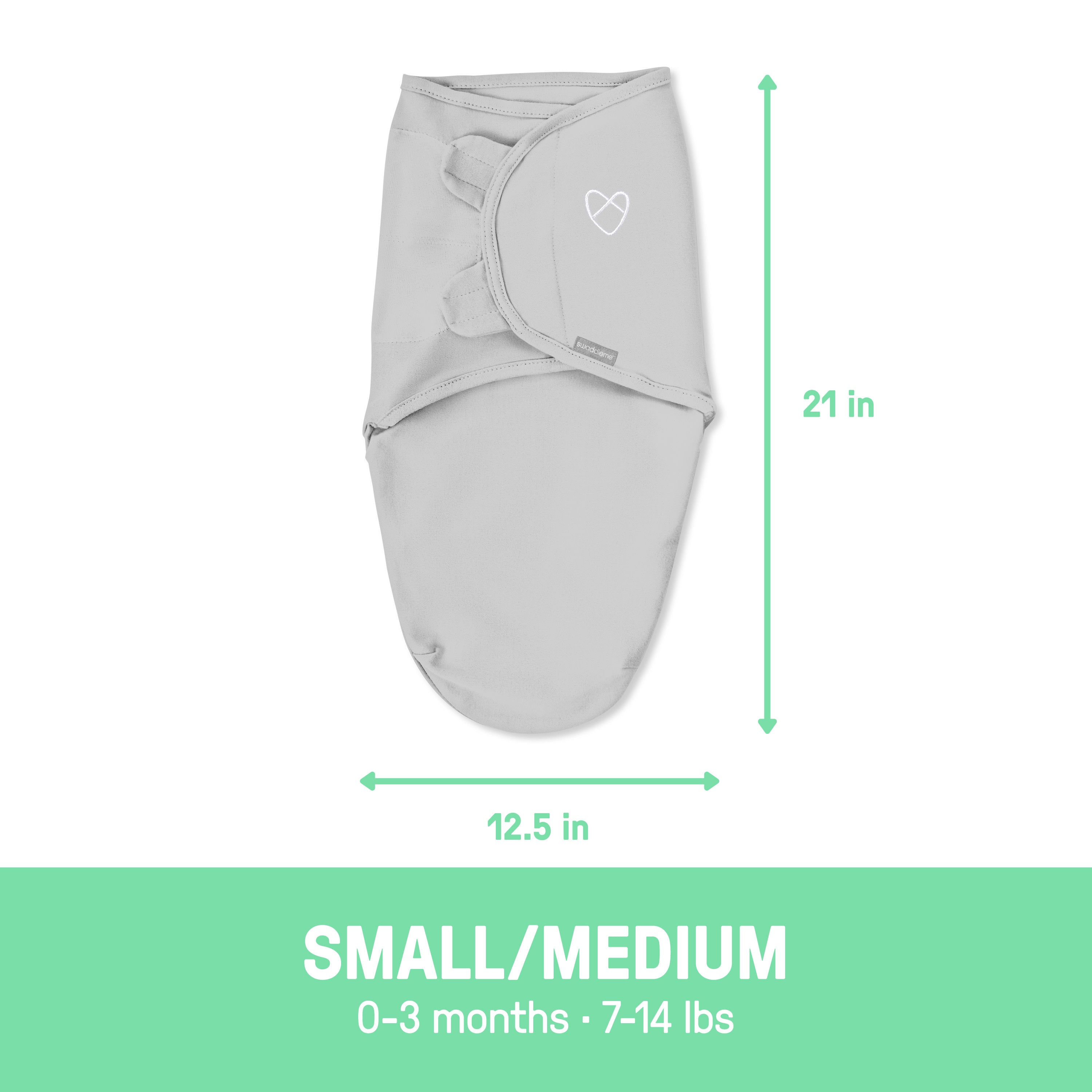 summer infant swaddleme organic Original Swaddle, Size SM, 0-3 months, 3pk (Confetti) – Kids2, LLC