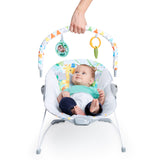 Bright Starts Safari Fun Vibrating Bouncer with Toy Bar