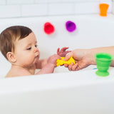 Baby Einstein Stack & Squish Cups 6pc Collapsible Sensory Toys for Bath & Floor Play