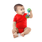 Oball Easy Grasp Shaker Rattle Infant Toy in Blue/Green