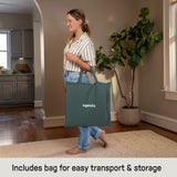 Ingenuity Stow & Go Folding Baby Bouncer Compact Portable Infant Seat with Vibration & Toy - Grey