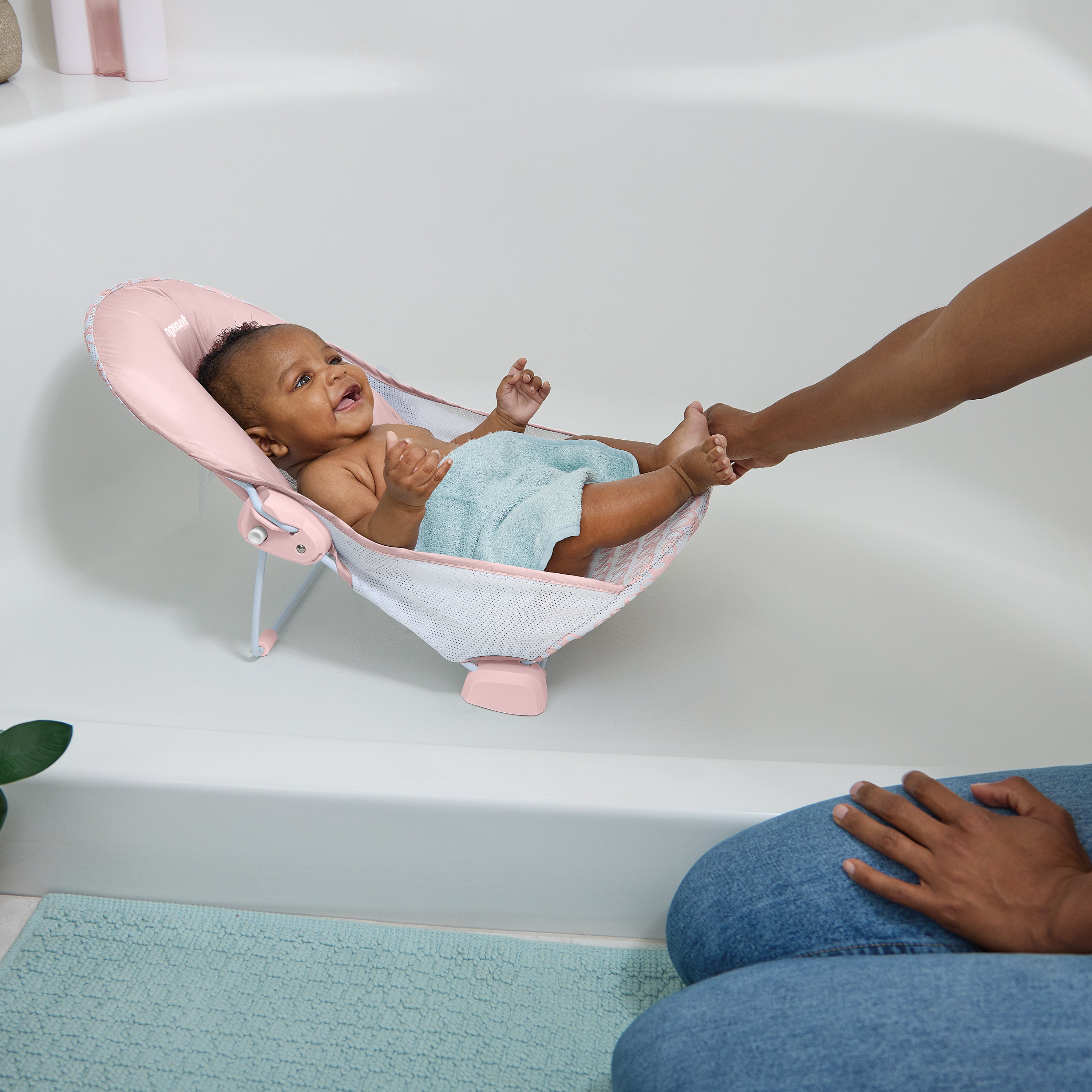 summer infant bath pink Summer by Ingenuity Foldaway 2 Position Bather – Kids2, LLC