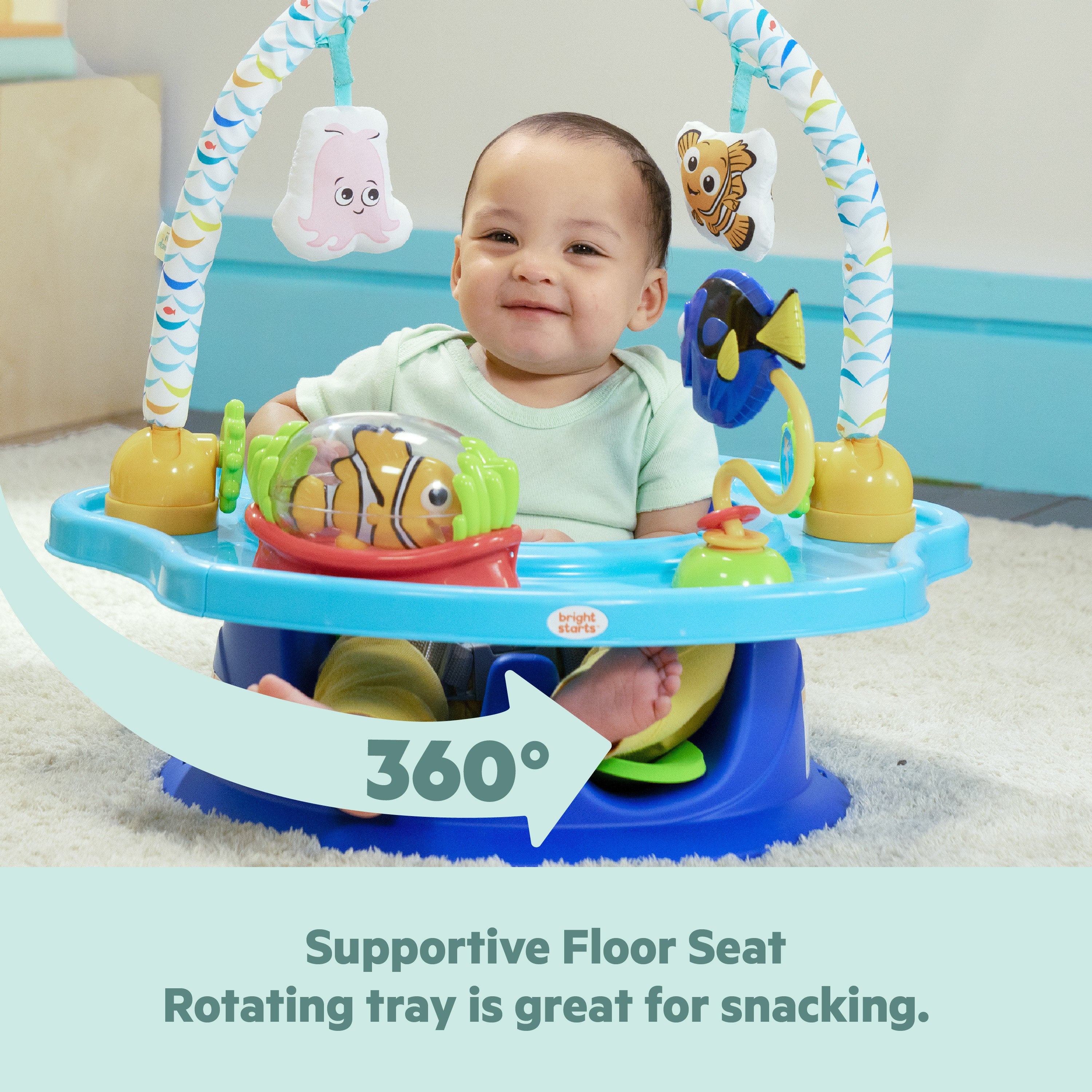 finding nemo car seat and stroller Bright Starts Disney Baby Finding Nemo SuperSeat 3-in-1 Seat – Kids2, LLC