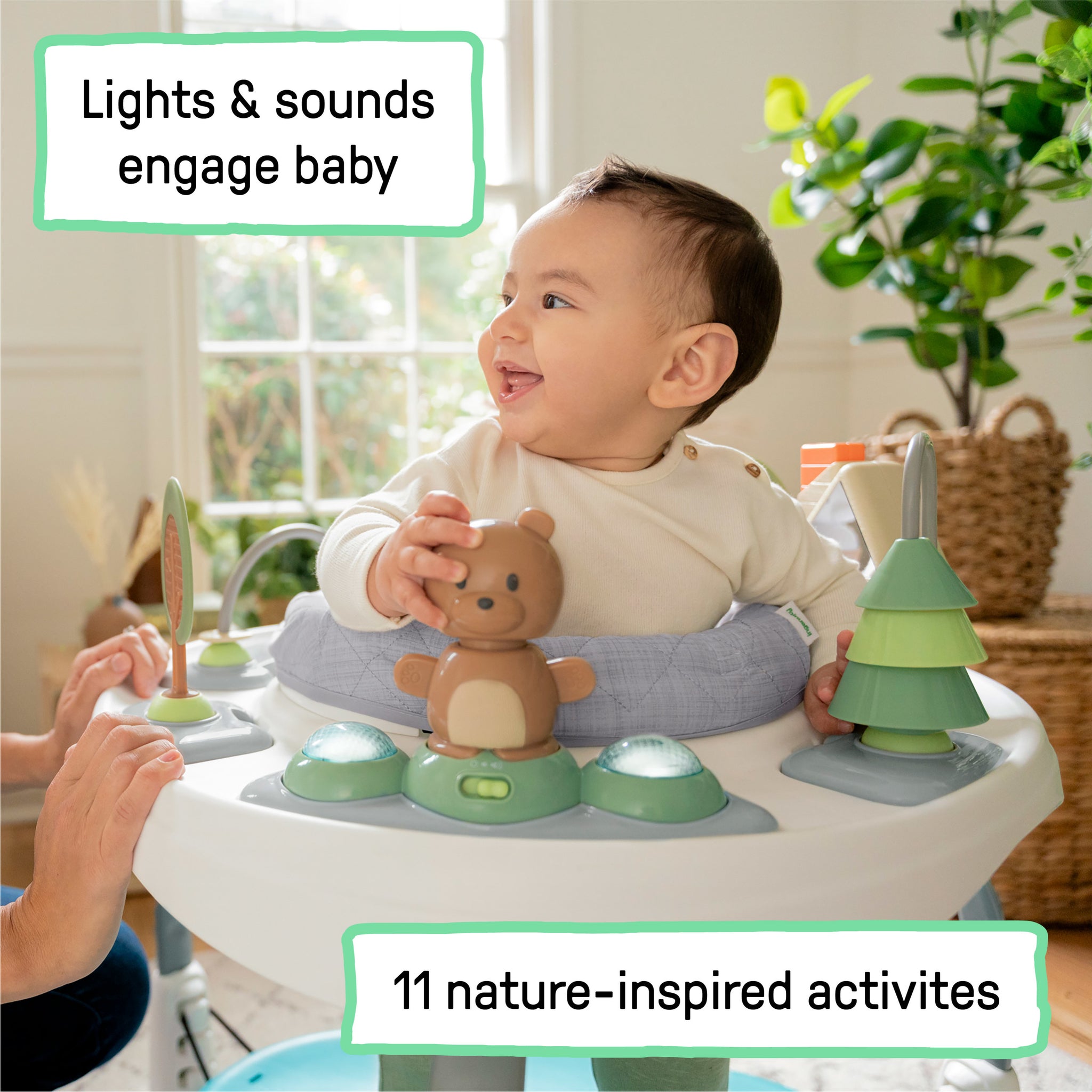 神匠(Ingenuity)／UK7.5／TR003-1 Ingenuity InLighten Cradling Plug-In Swing with LightBeams