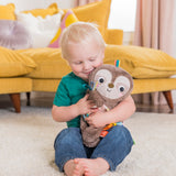 Bright Starts Slingin Sloth Travel Buddy Attachable Stuffed Animal Infant Toy