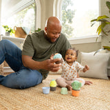 Ingenuity Calm Springs Nesting Rattles, Unisex, For Baby 3 Months & Up