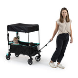 Summer by Ingenuity Pop 'N Ride Stroller Wagon - Black & Teal