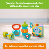 Bright Starts Babys First Workout 5-Piece Gift Set, Baby Rattle & Teether Toys, Unisex, 3M+