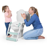 Ingenuity Foldaway Ladder Potty  Adjustable Height Toilet Trainer with Handles, Folds Flat for Compact Storage, Fits Round & Elongated Toilets