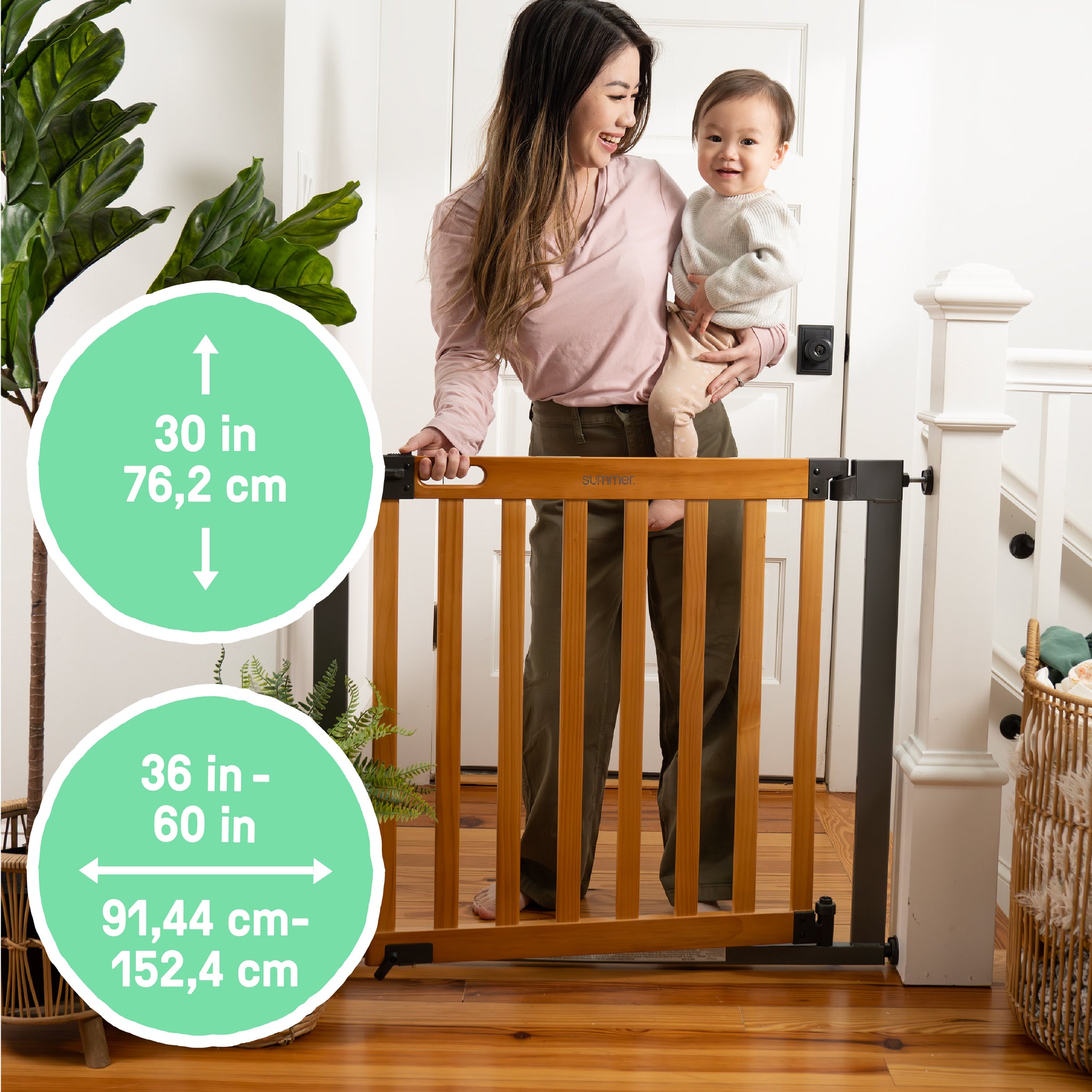 The Thruway 60XW Series Extra Wide Safety Pet and Baby Gate, 36