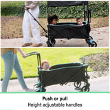 Summer by Ingenuity Pop 'N Ride Stroller Wagon - Black & Teal