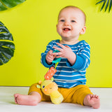 Bright Starts Chime Along Friends On-the-Go Take-Along Toy, Giraffe
