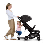 Ingenuity FoldAway Ride-On Board with Removable Seat, Standing or Seated Ride, Folds with Stroller