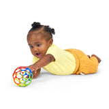 Oball Easy Grasp Classic Ball Baby Toy in Red/Blue/Green/Yellow, 4"