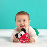 Disney Baby Mickey Mouse Oball Easy Grasp Rattle Along Buddy Infant Toy in Red