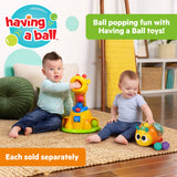 Bright Starts Spin n Chase Bug Ball Popper Toy with Lights & Music, Unisex, 6M+