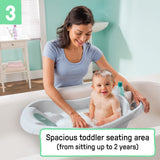 Summer by Ingenuity Comfy Clean Deluxe Newborn to Toddler Bather