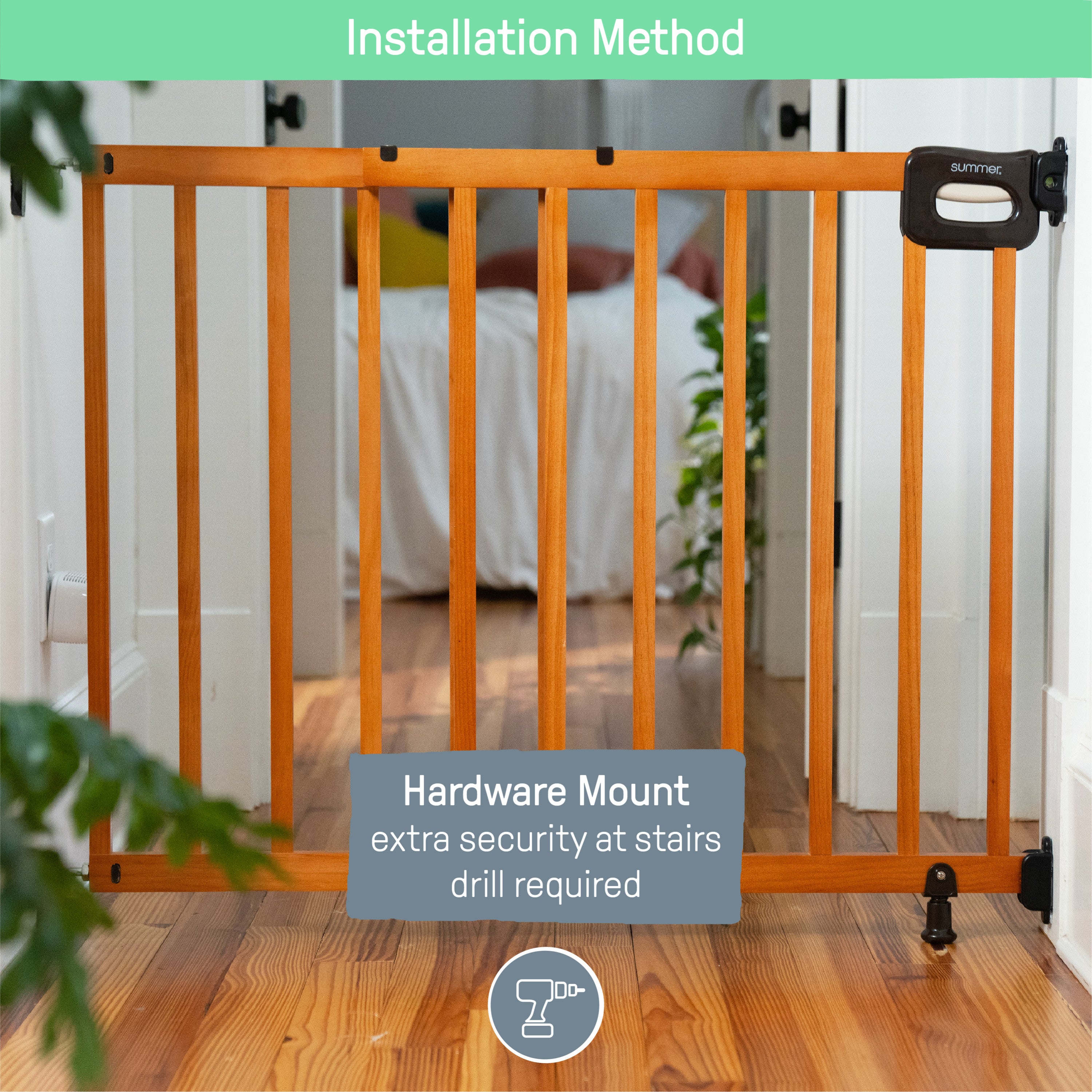 The Stairway 48W Series Pet and Baby Gate, Openings 30