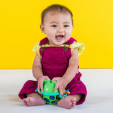 Oball Easy Grasp Jingle & Shake Pal Rattle Infant Toy, Green Frog