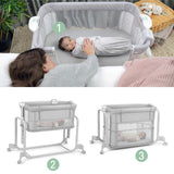 Ingenuity Dream Hero 3-in-1 Co-Sleeping Bassinet - Constellation (Grey)