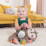 Bright Starts Slingin Sloth Travel Buddy Attachable Stuffed Animal Infant Toy