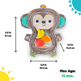 Bright Starts Hungry Monkey Tummy Time Water Mat, Newborn+