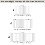 The Thruway 72XW Series Pet and Baby Metal Gate, Openings 44-72 wide, 36" tall - Bronze