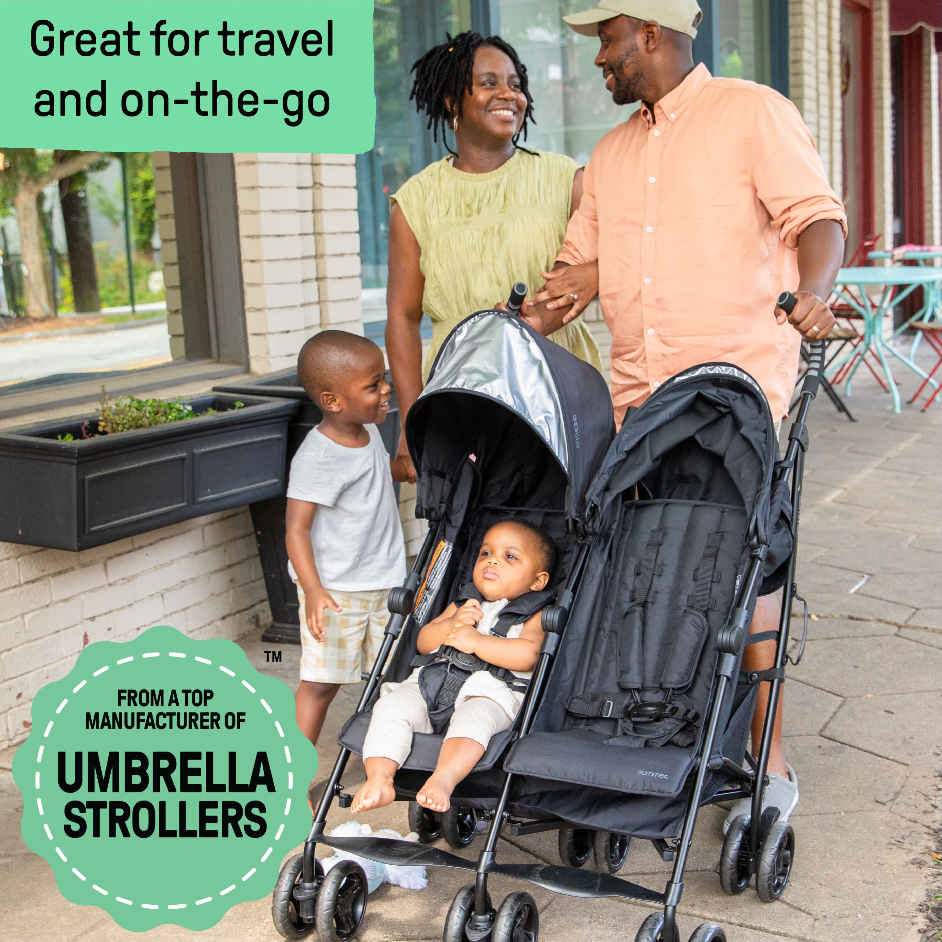 summer infant double 3Dlite Double Convenience Stroller – Kids2, LLC