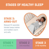 SwaddleMe by Ingenuity Muslin Night Sack Sleeper, Size 3-18 Months, 1pk - Moss