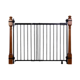 The Stairway+ 46W Series Pet and Baby Gate, Openings 31"-46" Wide, 32.5" Tall - Black