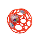 Oball Easy Grasp Rattle BPA-Free Infant Toy in Red, 4"