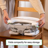 Ingenuity Deluxe Comfort Folding Baby Booster - Grey