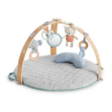 Ingenuity Cozy Spot Duvet Activity Gym with Self-Storage, Machine Washable Mat, Loamy