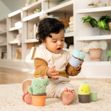 Ingenuity Calm Springs Nesting Rattles, Unisex, For Baby 3 Months & Up