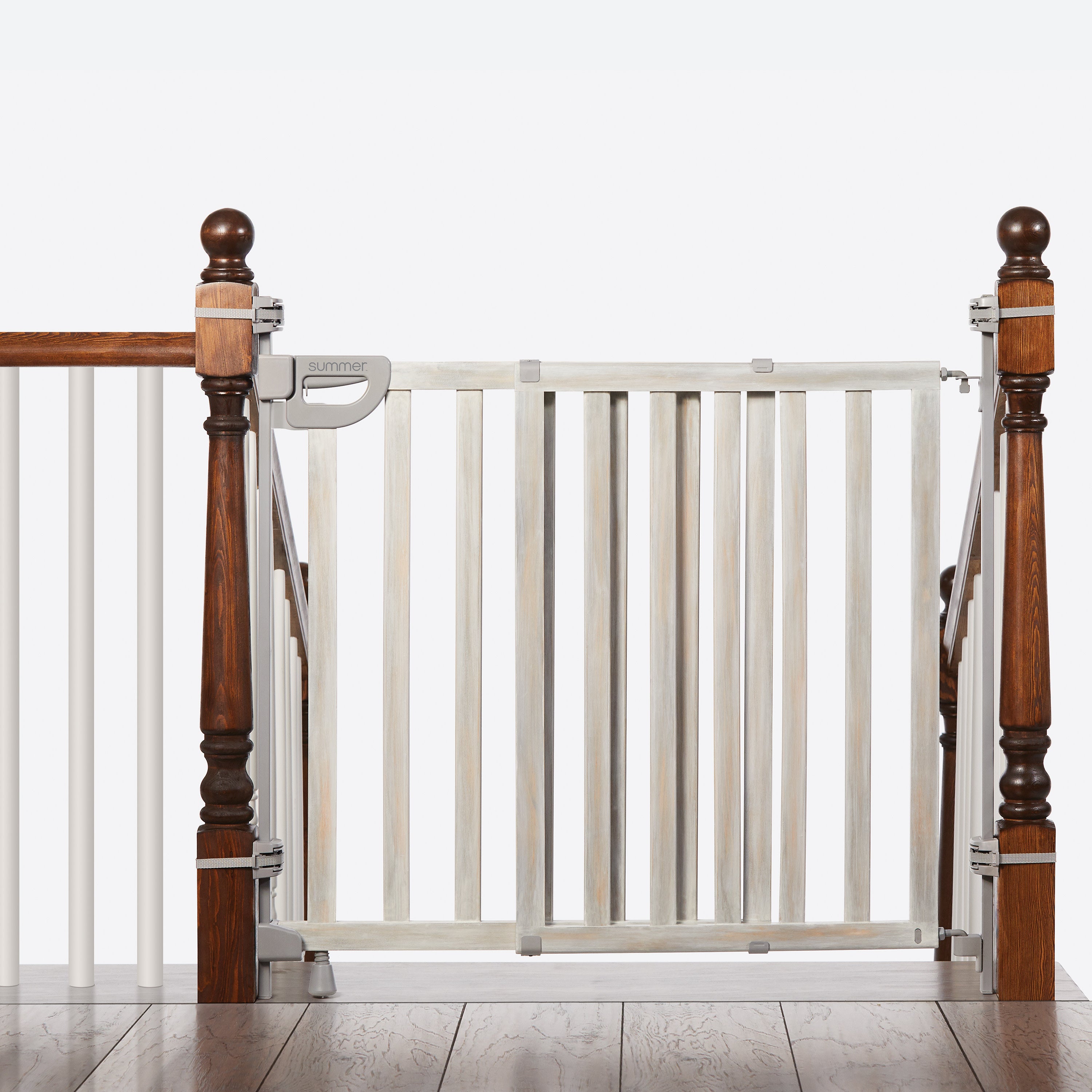 summer infant wood banister & stair safety gate Wood Banister & Stair Pet and Baby Gate, Openings 33- 46 Wide – Kids2, LLC